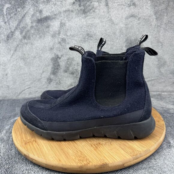 Giesswein Merino Wool Boots Womens Size 9 EU 40 Black Chelsea Slip On Ankle Warm - Picture 4 of 11